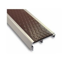 논슬립 미끄럼방지 KL-501 : 50 - 18mm - 1M 알미늄 논슬립(매립형) 고무일체 미끄럼방지 U자형 삼각볼라드 우레탄 전선보호대 전선보호 과속방지턱 코너보호대 접착식