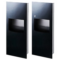 블랙 스텐 페이퍼타올기 핸드타올 케이스 페이퍼타올 디스펜서 BPB500/1000, BPB500B 자석형 블랙 통문 타올기, 1개