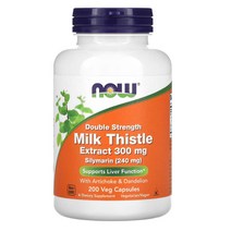 나우푸드 NOW Foods 2배 강도 밀크 시슬 추출물 300mg 베지 캡슐 200정/1일1~3정복용