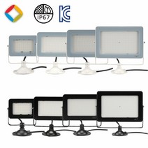 LED 투광기 간판 수목등 작업등 공사장 야간작업 캠핑 조명 30W 50W 70W 100W 비츠온, [04] 블랙바디 전구색, [04] LED 투광기 100W