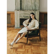 아이아이 스티치 퍼프 맥시 드레스_BEIGE (EEOP1OPR03W)
