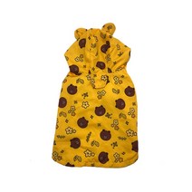 pet dog raincoat pug 프랑스 불독 옷 방수 의류 for dog rain jacket 푸들 bichon schnauzer welsh corgi raincoat, 노란 곰, fb
