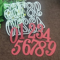 페이퍼 커팅 아트 1 세트 0-9 숫자 금속 절단 다이 스텐실 diy 엠보싱 스크랩북 장식 종이 카드 공예 JX, 없음