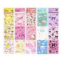 1500 산리오 롱스티커 스티커 쿠로미 마이멜로디 헬로키티 다꾸 폴꾸 탑꾸 캐릭터 팬시