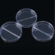 오피스안 Partition Petri Dish(90x15mm)2분할패트리디쉬(BI 2.7mm)(10개입 샤알레 세균배양샬레sp10092
