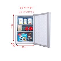 용생빙설전냉동 가정용 냉장고 스탠드형냉장고 소형냉장고 우유젤리 모유서랍식 사이드도어, 08. 200 완전냉동 티타늄블랙