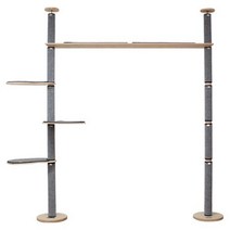 [럭시캣] 브릿지 캣 폴 베이직/캣폴/원목캣폴/캣타워/원목캣타워, 없음