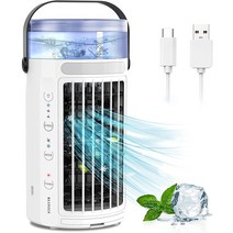 Air Conditioner Fan Portable Air Conditioner Fan MAXROCK Portable AC Personal Mini Air Cooler 3 Sp, 1개