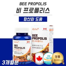 캐나다 비 프로폴리스 효능 3개월분 알약 타입 프로플로스 프리폴리스 꿀벌 플라보노이드 폴라보노이드 함량 17mg 힐리프 항산화 영양제 아기프로폴리스 유아프로폴리스