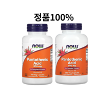 나우푸드 판토텐산 500 mg 100 식물성 캡슐, 1개, 100정