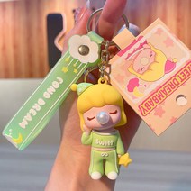 Huvafen 인형키링 키홀더, 그린  1개