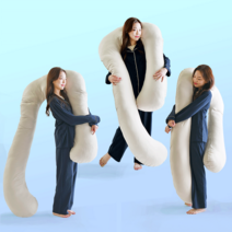 푹신빵빵 U자바디필로우 특대 솜노스 4m 바디필로우1p, 어반베이지-1개구성(본체+커버)