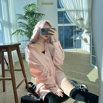 밀크 오버핏 박시 데일리 무지 베이직 셔츠 블라우스