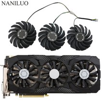 MSI 지포스 GTX 1070 980Ti 듀크 비디오 그래픽 카드 쿨러 팬 용 냉각 교체 87mm PLD09210S12HH 0.4A, 한개옵션0