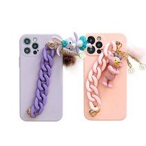 Linkvu 코튼 반디 피규어 폭스퍼 핸드스트랩 컬러케이스 아이폰 14플러스 13프로 12미니 갤럭시 S2