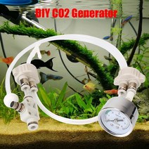 이산화탄소 발생기 수조 CO2 generator system kit with pressure air flow device 집에서 만든 diy 밸브 디퓨저 for fish, d-201 퀵 플러그