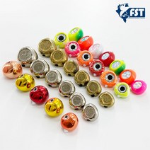 참돔 타이라바 헤드 채비 모음, 80g, D.프리즘 red.po.green