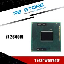 CPU 인텔 i7 2640m sr03r 2.8ghz 듀얼 코어 4mb 캐시 tdp 소켓, 없음