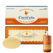 쎄씨쎌라 노르망디 애플비네거 에그솝 뷰티바 1박스(6개입)+쎄씨쎌라 블랙베리앤베이 샤워젤 500ml 1개