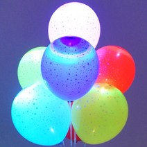 기타 LED라이트풍선(미니스타)4개입 생일 파티 풍선 장식, 상세페이지 참조, 상세페이지 참조