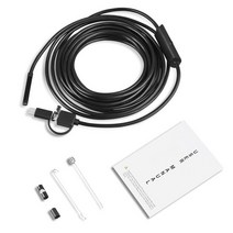 스마트폰내시경 카메라 산업용 배관 하수구 5.5mm 7mm 유형 c usb 미니 내시경 1m 1.5m 2m 유연한 하드 케이블 뱀 내시경 검사 안드로이드 스마트 폰 pc, 협력사, 7.0mm 하드 케이블