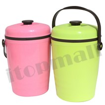 더존 음식물 비닐 쓰레기통 3L 종량제 음식물 수거통 청소 분리수거 쓰레기, 연두