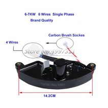 공장 avr 자동 전압 조정기 정류기 가솔린 발전기 2-3kw 5kw 6.5kw 6-7kw 8kw 단상 삼상, 6-7kw 브랜드 6선