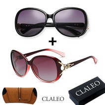 끌라레오 1+1 편광 오버사이즈 캣츠아이 틴트 여성 선글라스