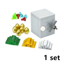 안티프래질 Moc 보물 상자 동전 다이아몬드 광석 금 은 현금 돈 세트 액세서리 난감 호환 가능 도시 빌딩 블록, 04 CN00082-A04