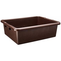 러버메이드 사업용 FG335100BRN 표준 버스/유틸리티 박스 26.5L(71/8 갤론) 브라운, Brown, Undivided