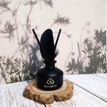 블랙 페더 디퓨저 100ml 고급인테리어 블랙 보틀 실내방향제 차량용 머리안아픈 뷰티풀제이제이 정정아마켓, 블랙쇼핑백+1000, 200ml27000원, 06-JJ클라프 앤 씨솔트