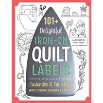 C&T Publishing 101+ Delightful 다림질 퀼트 라벨 화이트