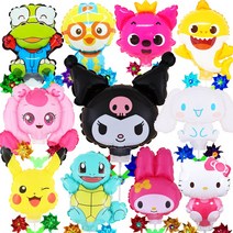 국산 캐릭터 바람개비풍선 피카츄 아기상어 하츄핑 뽀로로, 금비