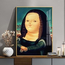 인테리어 모나리자의 미소 그림 재미 현관 캐릭터 벽걸이 호텔 의 지방 버전 액자, I