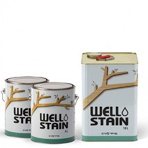 웰 WELL 오일스테인 DIY 페인트 4리터 오크, 레드우드