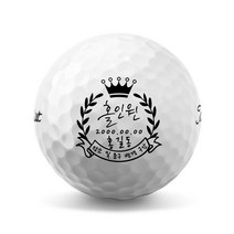 11 골프공 홀인원 이글 싱글 기념볼 인쇄 제작(6구), 브리지스톤 투어 B XS 6구 화이트, J