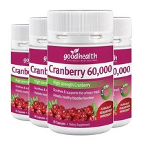 굿헬스 크랜베리 60 000mg 50캡슐 4팩 Good health Cranberry