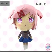 FULE KORELAN 아주 아름다운 자동차 인형 심장 박동 문학 클럽 doki doki literature club 소녀 피규어 벨벳 장난감 도매, 20cm, 핑크 머리 소녀
