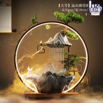 인테리어 행운의 가습기 실내 천연 인공 폭포 가정용 소형 미니, 옵션17