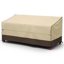 MR.COVER 2인용 파티오 소파 커버 가구 커버 방수 최대 너비 152.4cm(60인치) x 깊이 88.9cm(35인치) 높이 88.9cm(35인치)에 적합 통풍구와 손잡, 80W x 38D x 35H