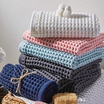 소프트터치 순면 100% 항균 프리미엄 와플 수건 130g 5매/10매, 와플 130g 5매, 핑크