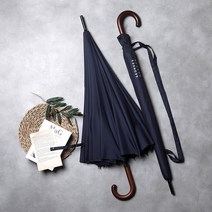 조지가스파 프리미엄 70 솔리드 휴대용 우드핸들 대형 장우산