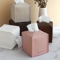 [리빙라이크][natural365]스위트룸 호텔식 가죽 정사각 티슈커버, 단품
