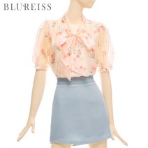 블루레이스 블루레이스 플라워오간자보타이블라우스_B3M1BL5181