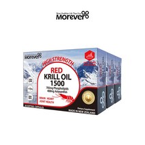 뉴질랜드 모에버 RED 크릴오일 1500mg 30캡슐 x3, 3box