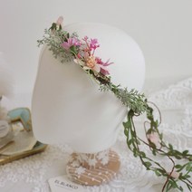 엘블랑꼬 내추럴 플라워 로맨틱한 셀프웨딩화관