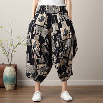 알라딘바지 하렘팬츠 항아리 몸빼 바지 보헤미안 히피 옷 특대 리넨 집시 요가 헐렁한 streetwear women spring womens fashion