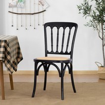 인테리어 엔틱 원목 의자 식탁 빈티지 테이블 세트, D.블랙