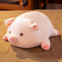 아기돼지 귀여운 돼지 뽀글이 침대 쿠션 슈퍼 소프트 녀 공룡 고양이 인형 어린이 빅 사이즈 곰인형 모찌 돼지, 옵션01, 60센티미터 (가성비, 축하카드와 장미 배달)