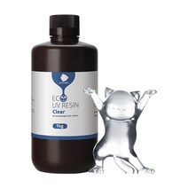 3d 프린터 출력 레진 3D프린터 lcd sla 3d 프린터 용 anycubic 식물 기반 405nm uv 수지 낮은 냄새 유해 화학 물질 낮은 수축 500g1kg 액체 병, 클리어 1kg